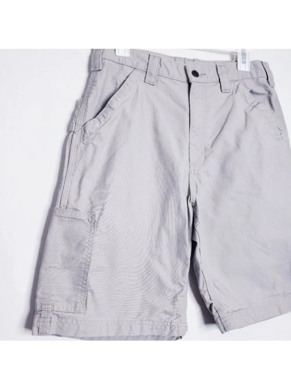 Carhartt Tan Khaki Original Fit Cotton Cargo Utility Work Shorts Men's Size 32